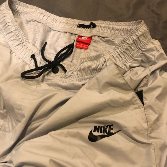Men's XL Nike Sweatpants White and Gray Preowned - Picture 3 of 5